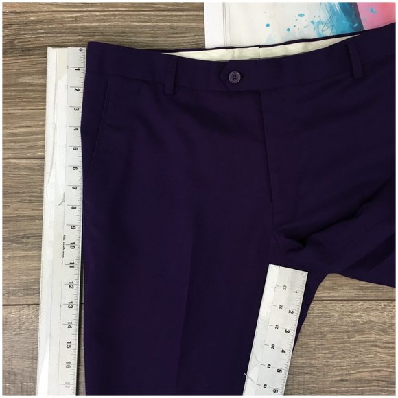 Suitopia Mens‎ Suit 2 Piece Set Size 38R Jacket Blazer Pants Two Button Tailored - Picture 15 of 16